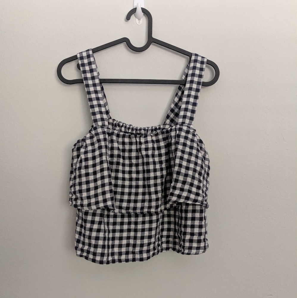 Madewell Crop Top Gingham